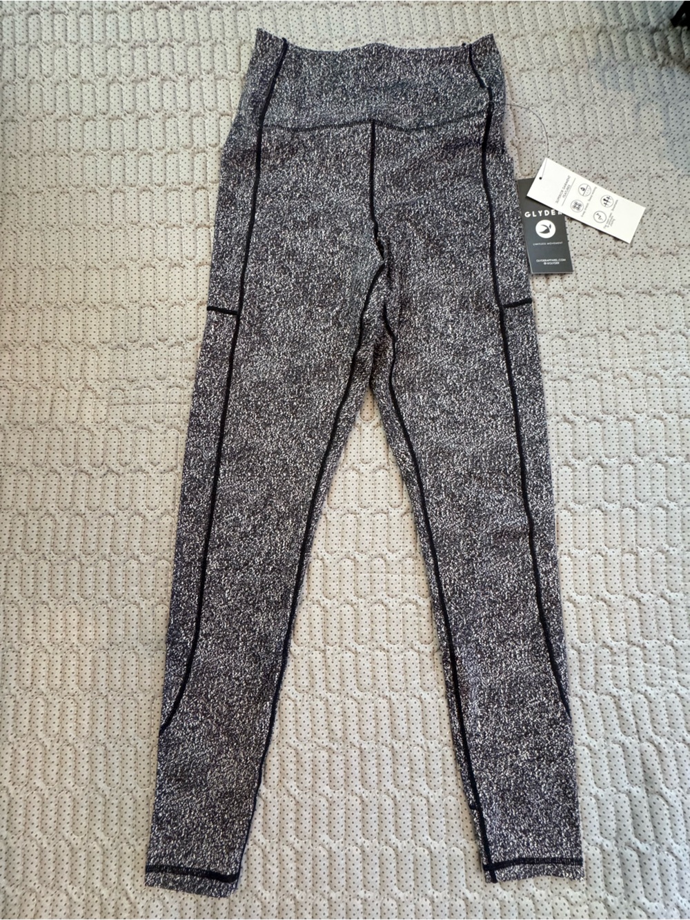 Glyder Charcoal Speckle RacerbackHigh-Waist Leggings